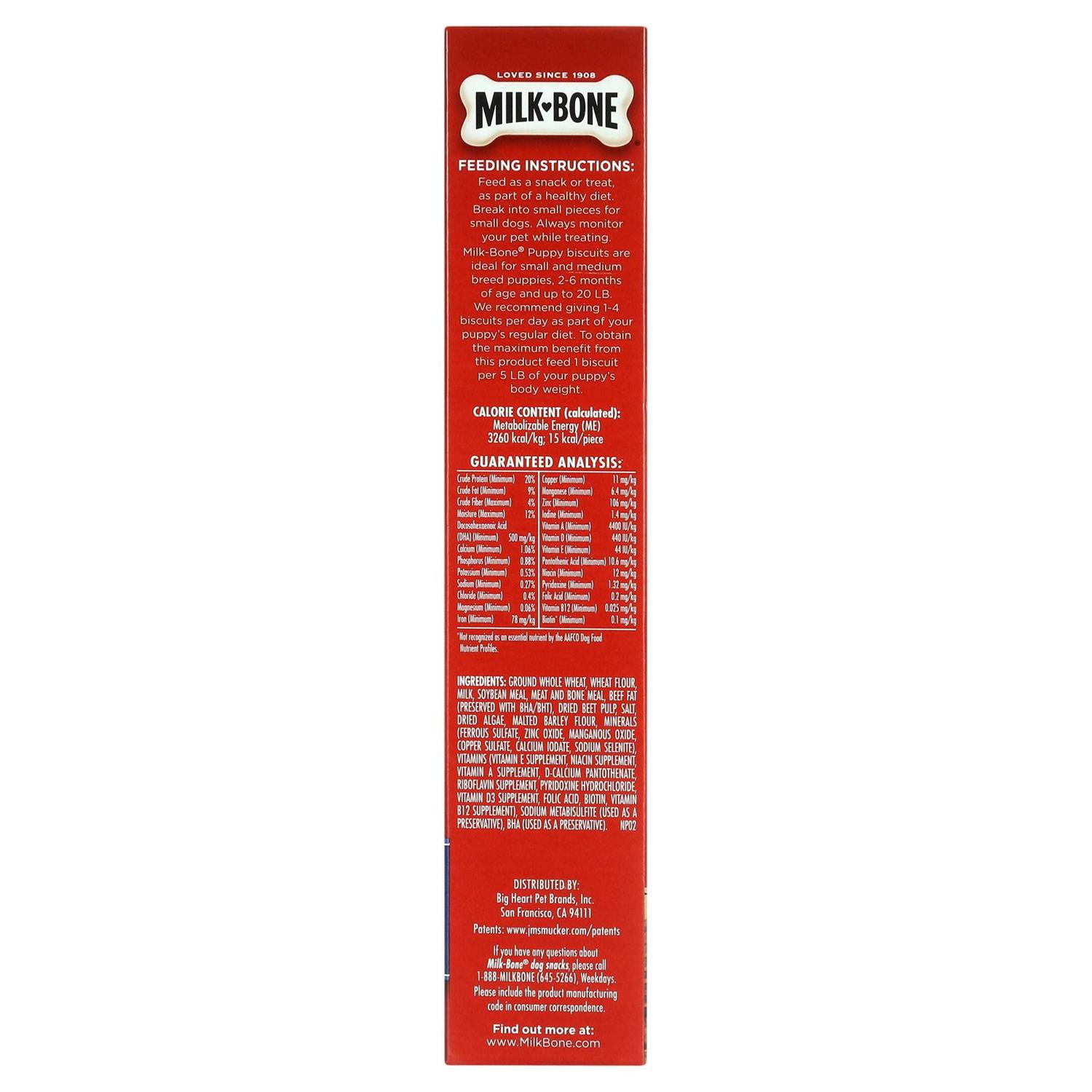 Milk Bone Dog Biscuits, Puppy – 16 oz box - Healthber