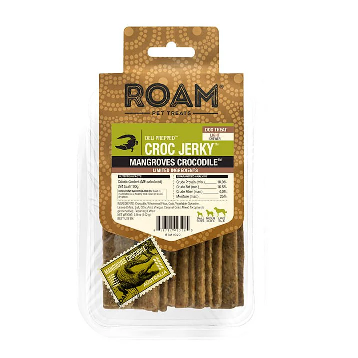 Roam Dog Treats Croc Jerky - Healthber