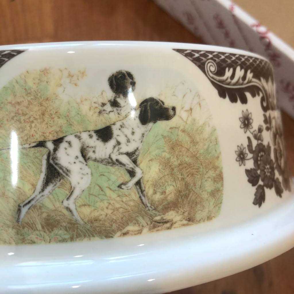 Spode Woodland Hunting Dogs Pet Bowl - Healthber