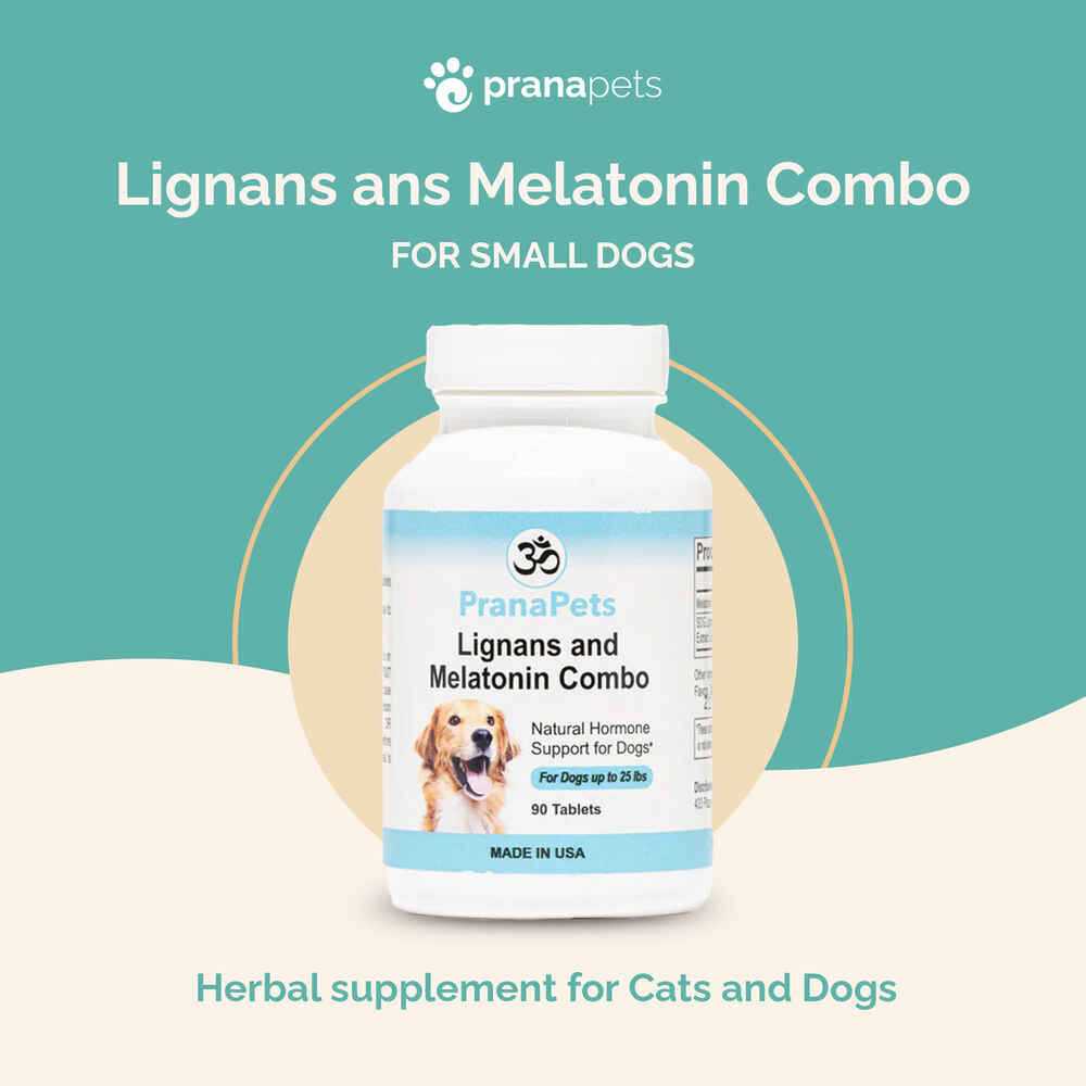 Prana Pets Lignans & Melatonin Blend Medicine for Cushing’s Disease for Dogs - Healthber