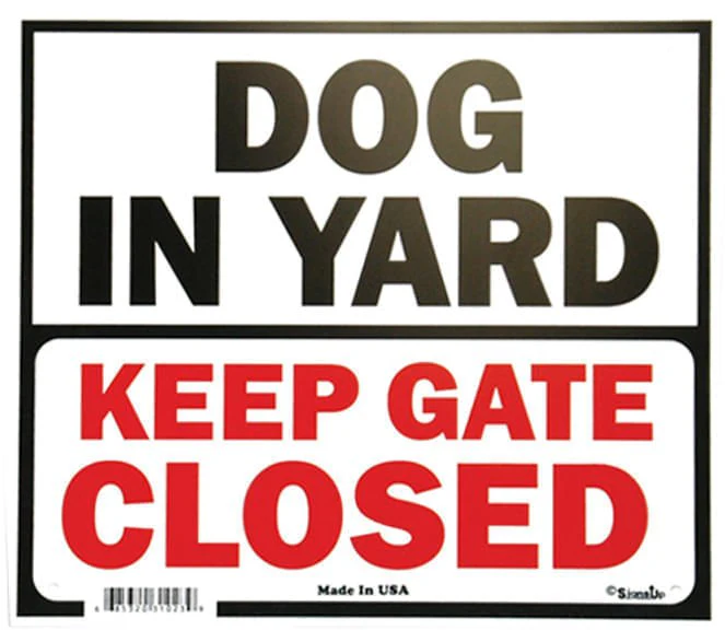 Gate Signs - Healthber