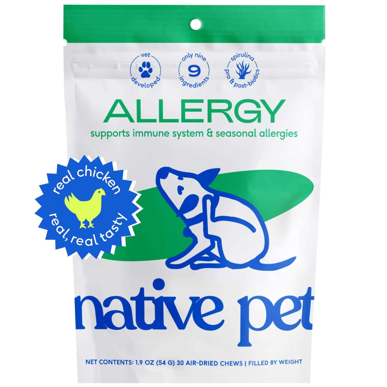 Native Pet Allergy Chews for Dogs - Healthber