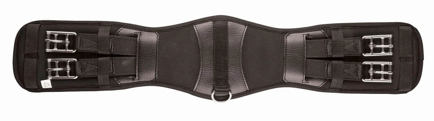 Collegiate Memory Foam Dressage Girth, Black - Healthber