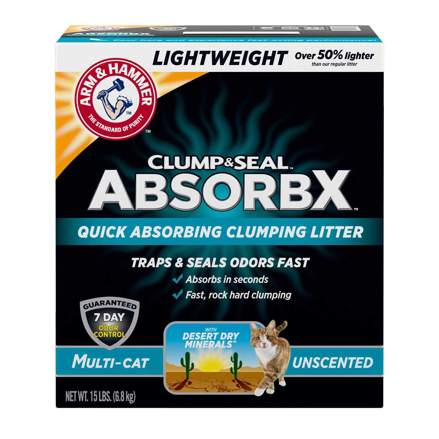 Arm & Hammer Clump & Seal AbsorbX Clumping Litter - Healthber