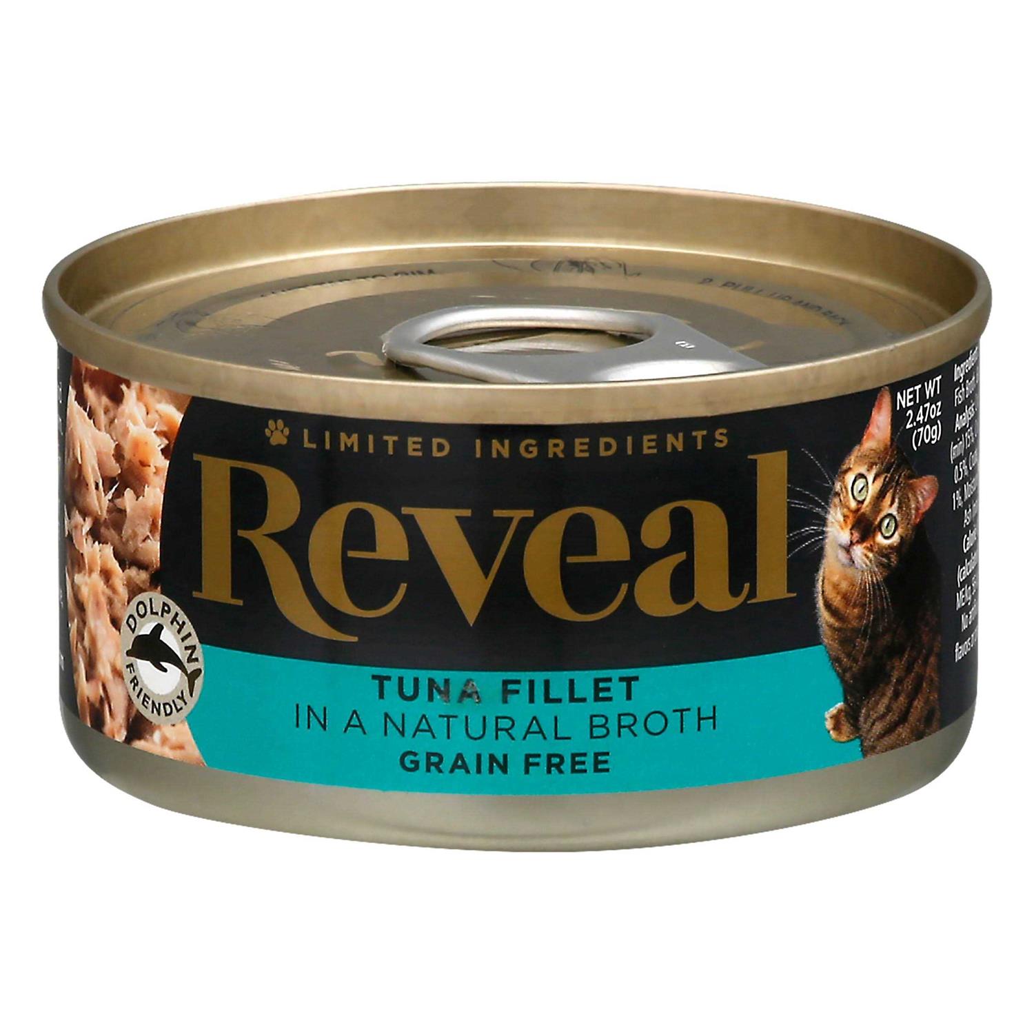 Reveal Grain Free Tuna Fillet Broth Wet Cat Food - Healthber