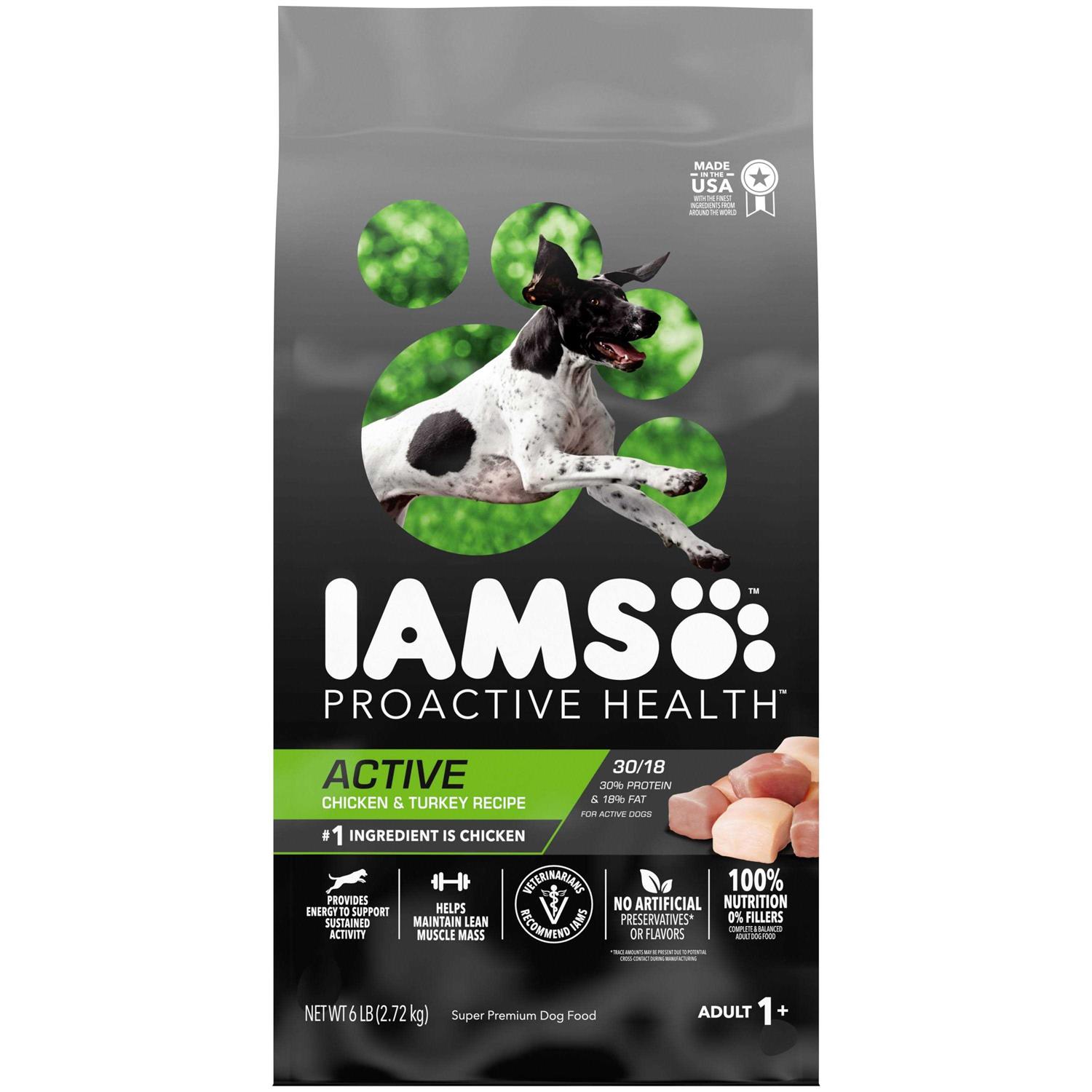 IAMS Proactive Health Active Chicken Turkey Dry Dog Food - Healthber