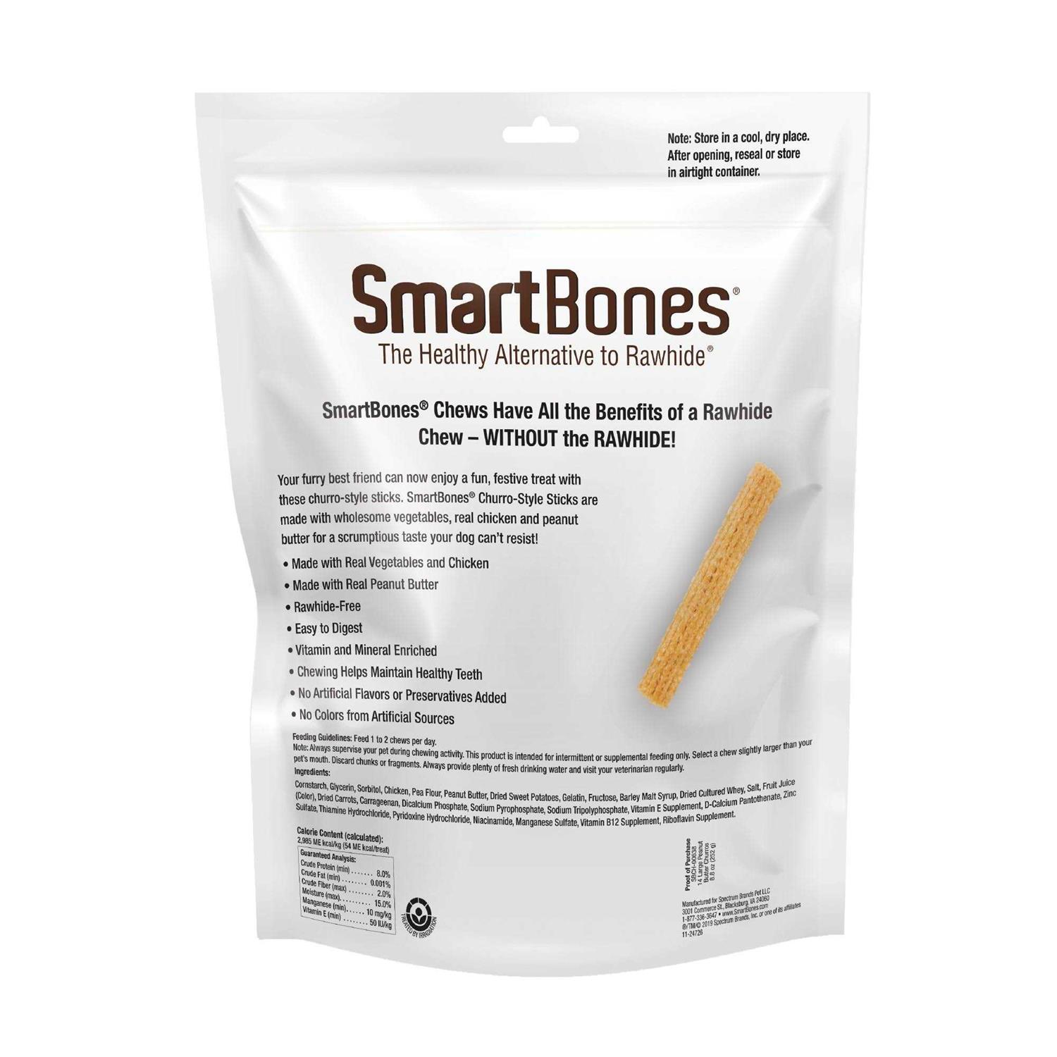 SmartBones Churro Style Sticks 14 Count - Healthber