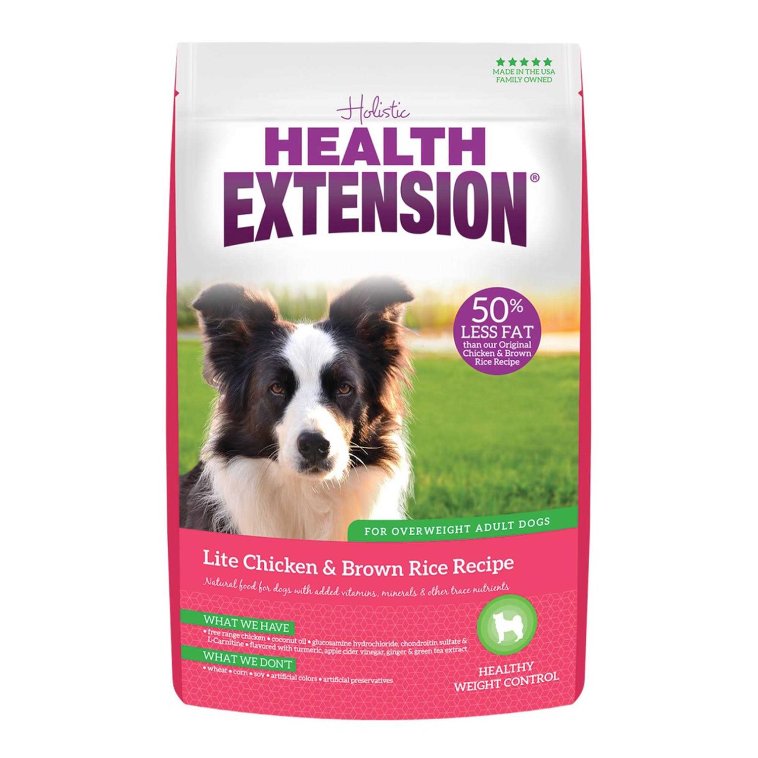 Health Extension Lite Chicken & Brown Rice Dry Dog Food - Healthber