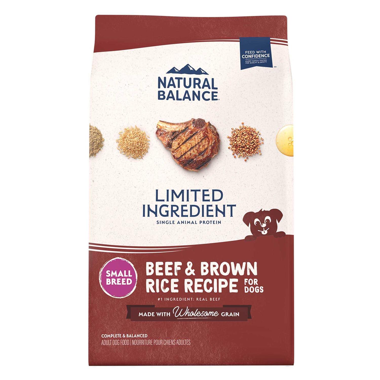 Natural Balance Beef & Brown Rice Recipe Limited Ingredient Small Breed Dry Dog Food - Healthber