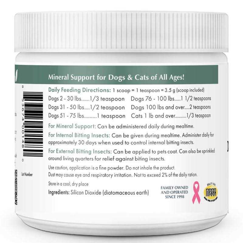 Wholistic Pet Organics Diatomaceous Earth Powder Supplement for Dogs & Cats - Healthber