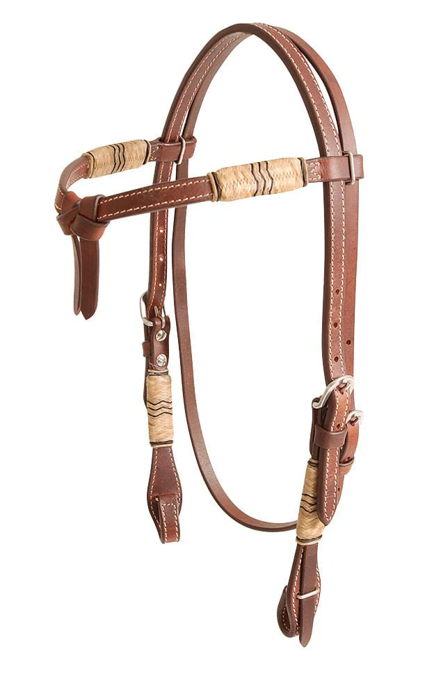 Cashel Rawhide Trim Futurity Browband Headstall - Healthber
