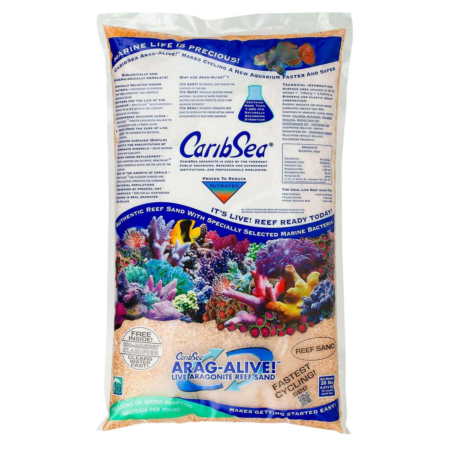 CaribSea Arag-Alive Special Grade Reef Sand - Healthber