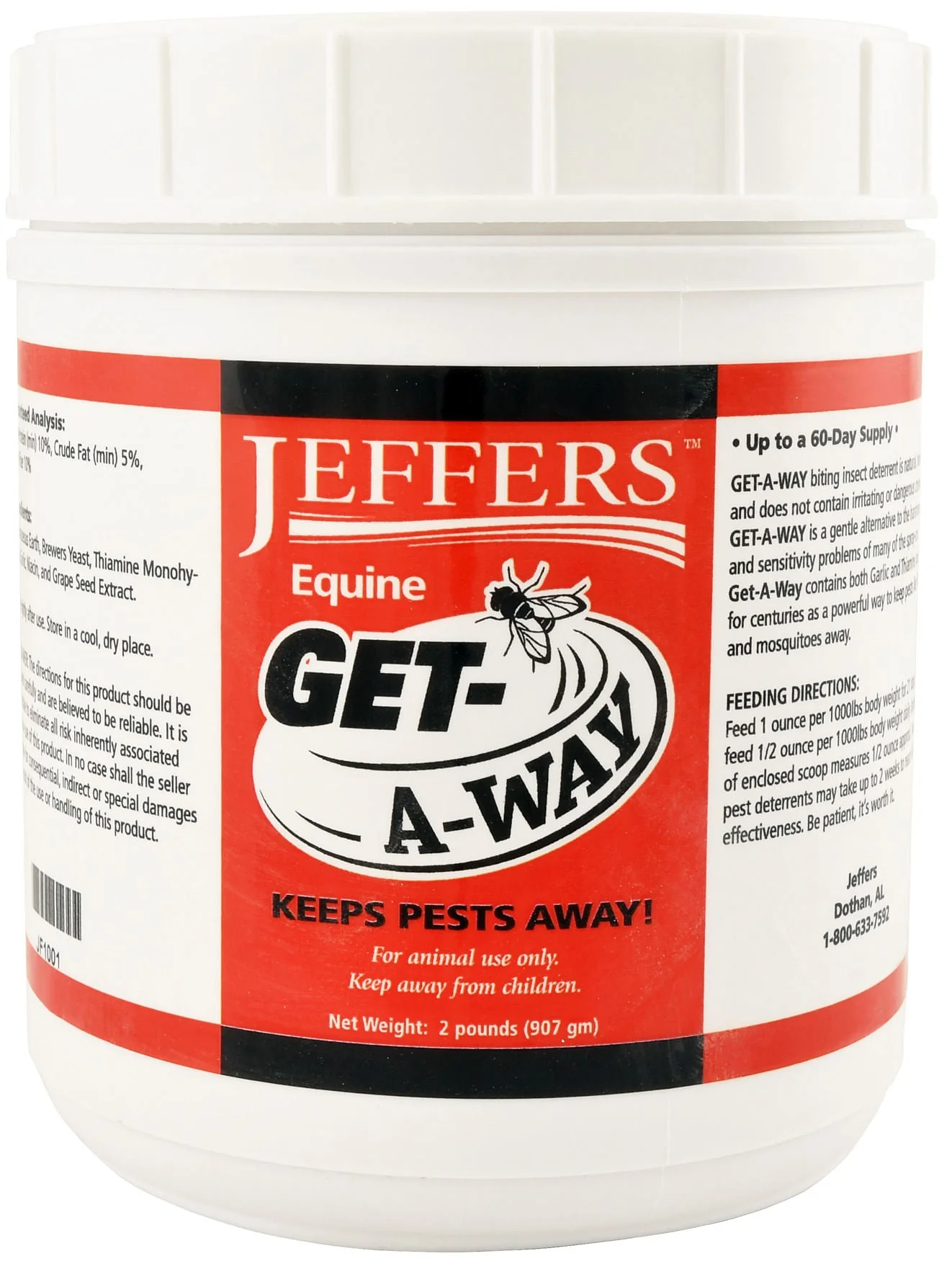 Equine Get-A-Way Feed-Thru Biting Insect Deterrent - Healthber