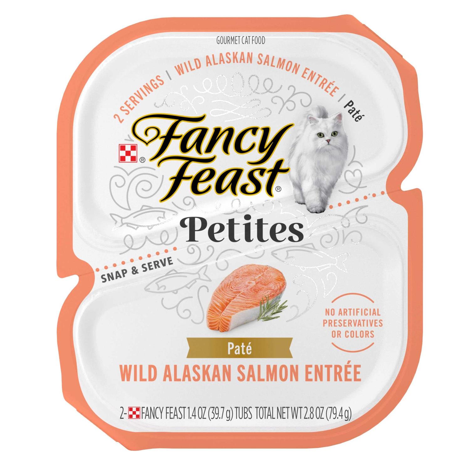 Fancy Feast Petites Wild Alaskan Salmon Pate Wet Cat Food - Healthber