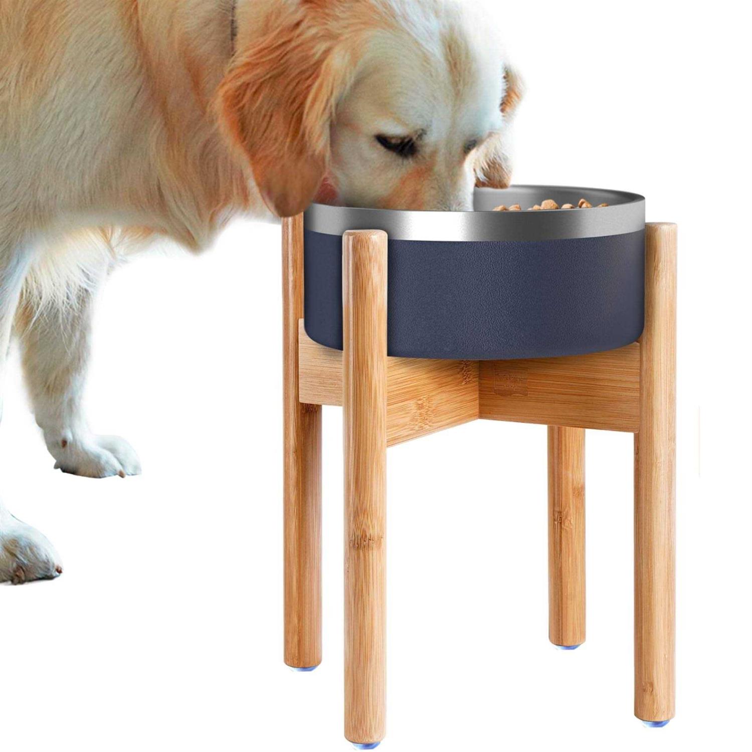 ZPirates Dog Bowl Stand Dogs Height Width Adjustable - Healthber