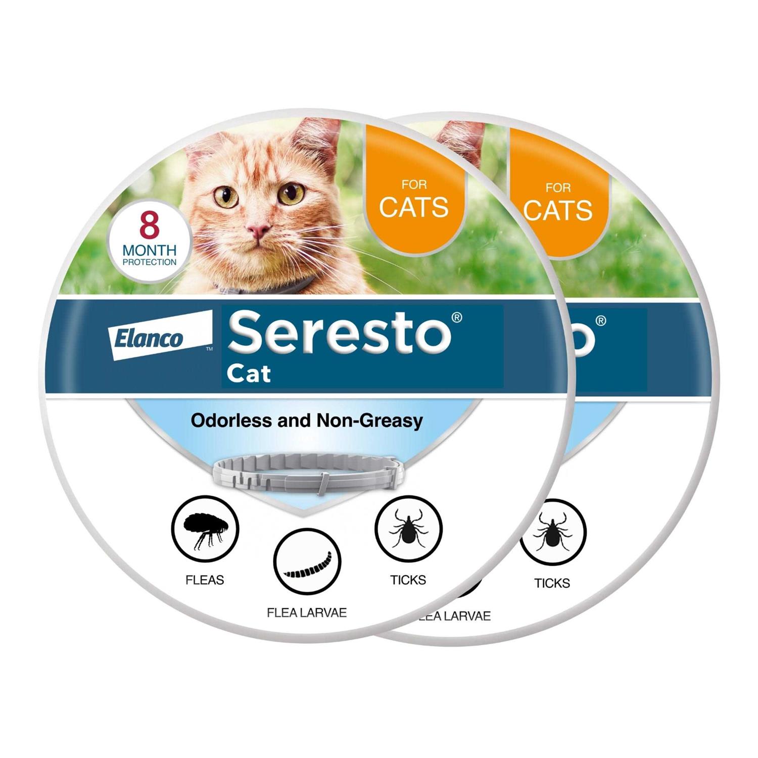 Bayer Seresto 8 Month Flea & Tick Prevention Collar for Cats - Healthber