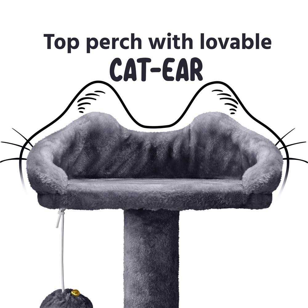 Yaheetech 54H Cat Tree with 2 Condos for Kittens Small Cats - Healthber