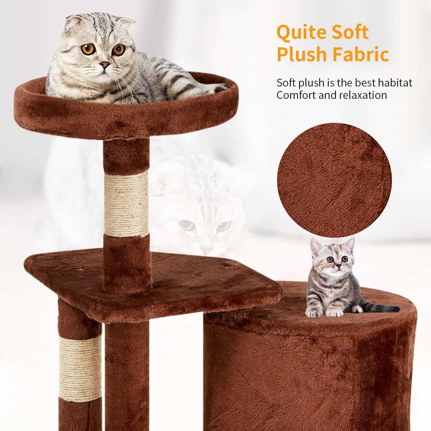 BestPet 36 Cat Tree Cat Tower Cat Condo Multi-Level - Healthber