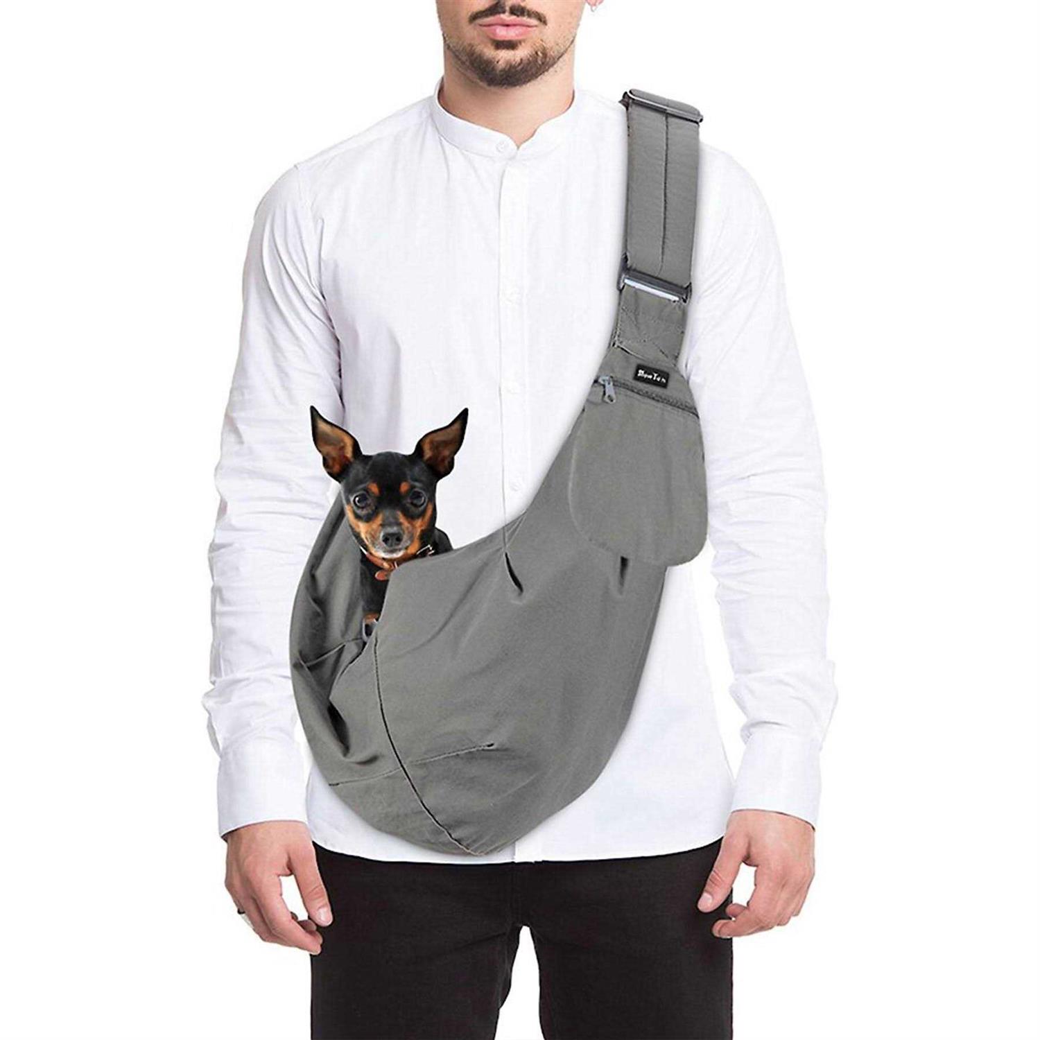 SlowTon Dog Carrier Sling Thick Padded Adjustable Shoulder Strap Dog Carriers for Small Dogs - Healthber