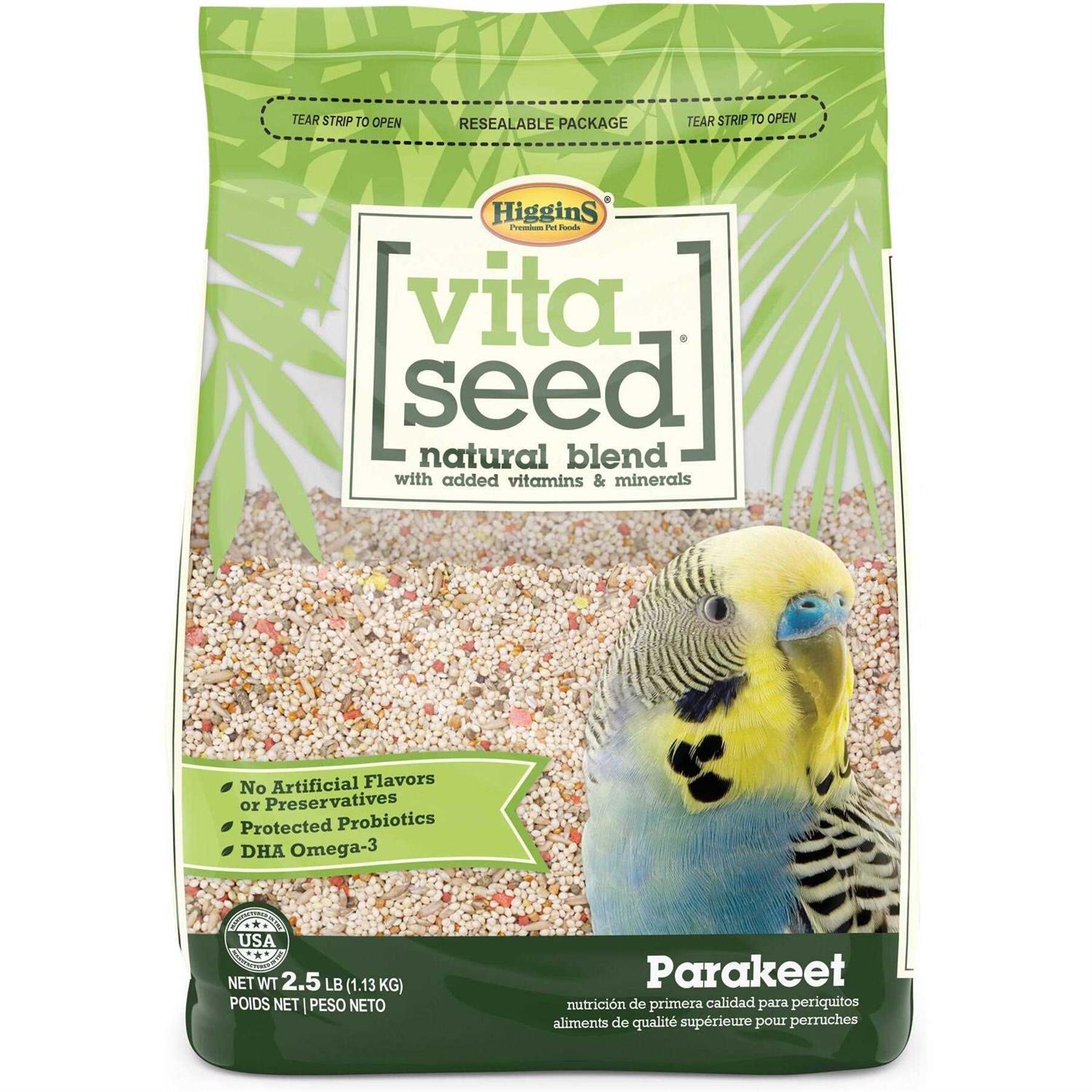Higgins Vita Seed Parakeet Food - Healthber