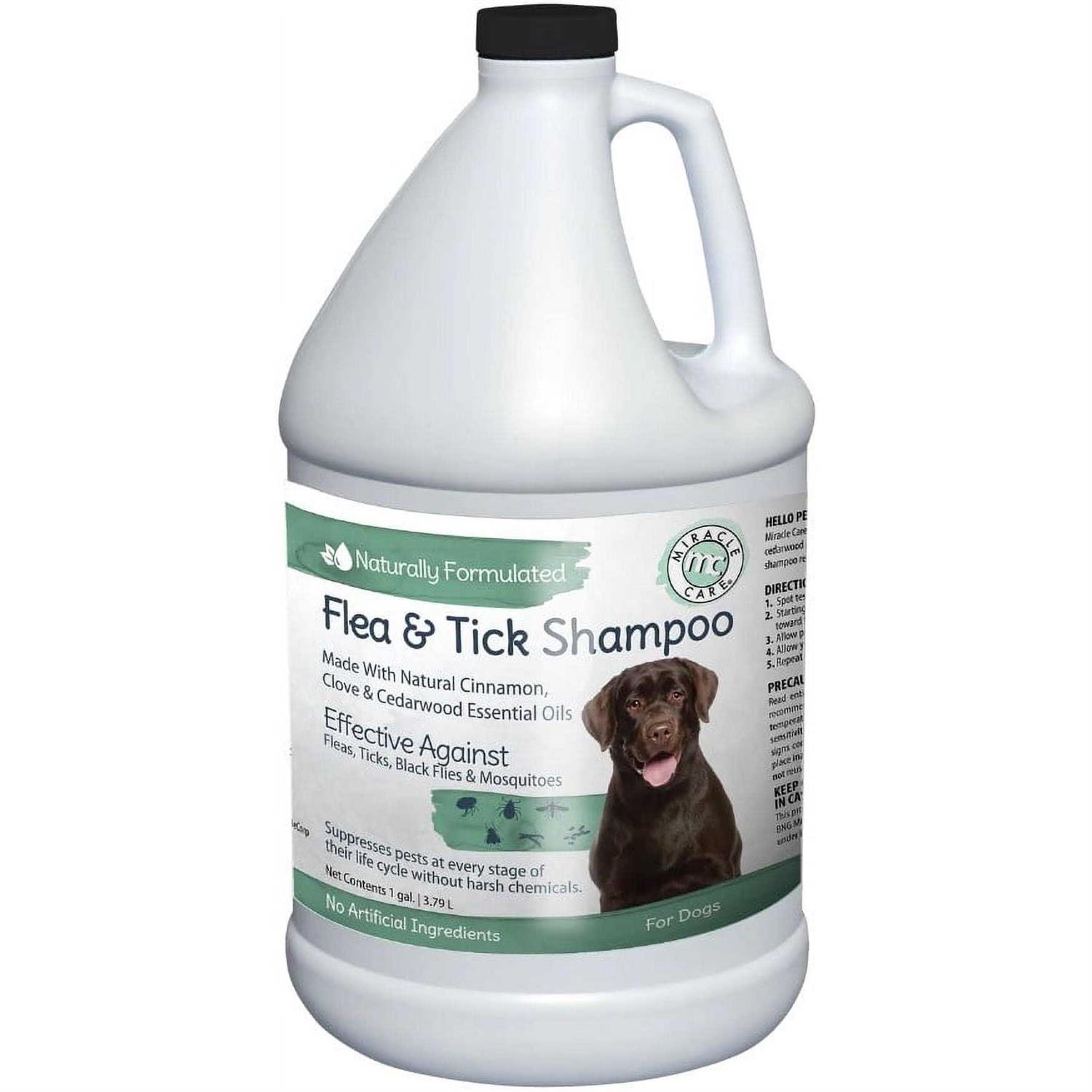Miracle Care Natural Flea & Tick Shampoo for Dogs - Healthber