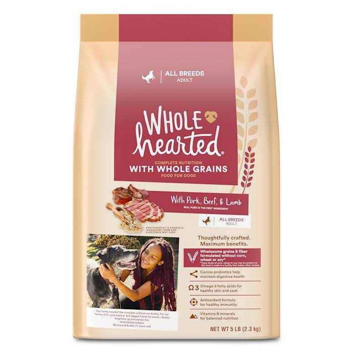 WholeHearted Whole Grains with Pork Beef & Lamb Dry Dog Food - Healthber