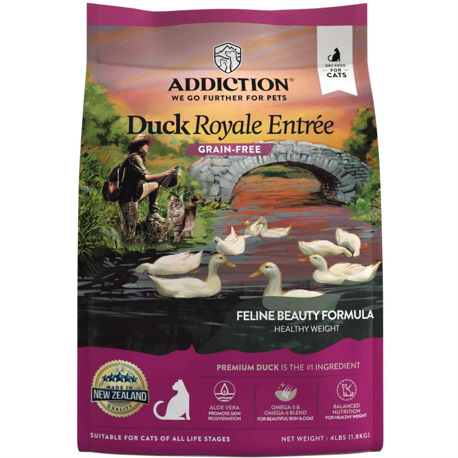 Addiction Grain-Free Duck Royale Dry Cat Food - Healthber