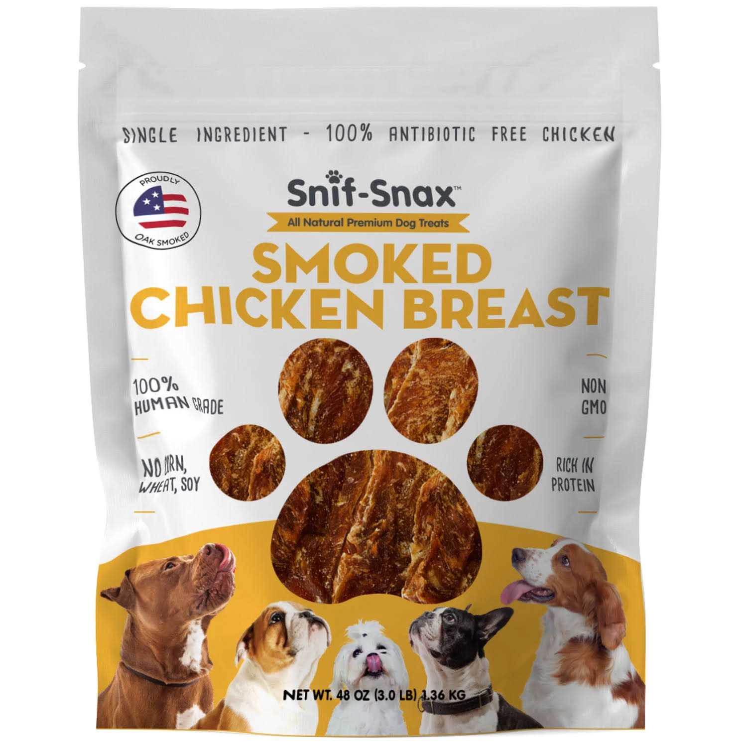 Snif-Snax Smoked Chicken Breast Dog Treats - Healthber