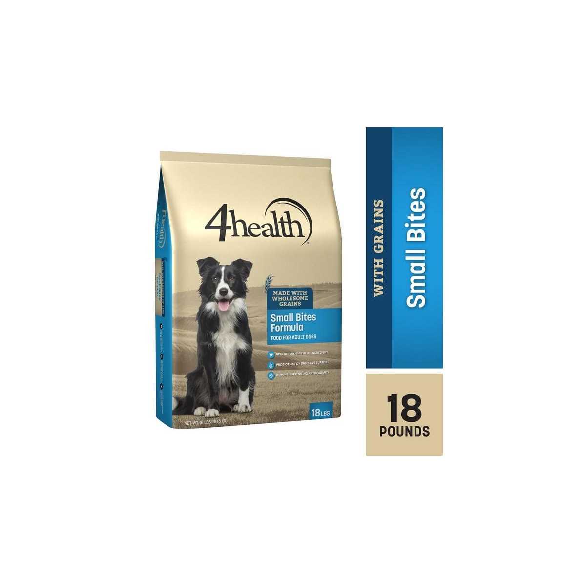 4health with Wholesome Grains Small Bites Adult Chicken Formula Dry Dog Food - Healthber