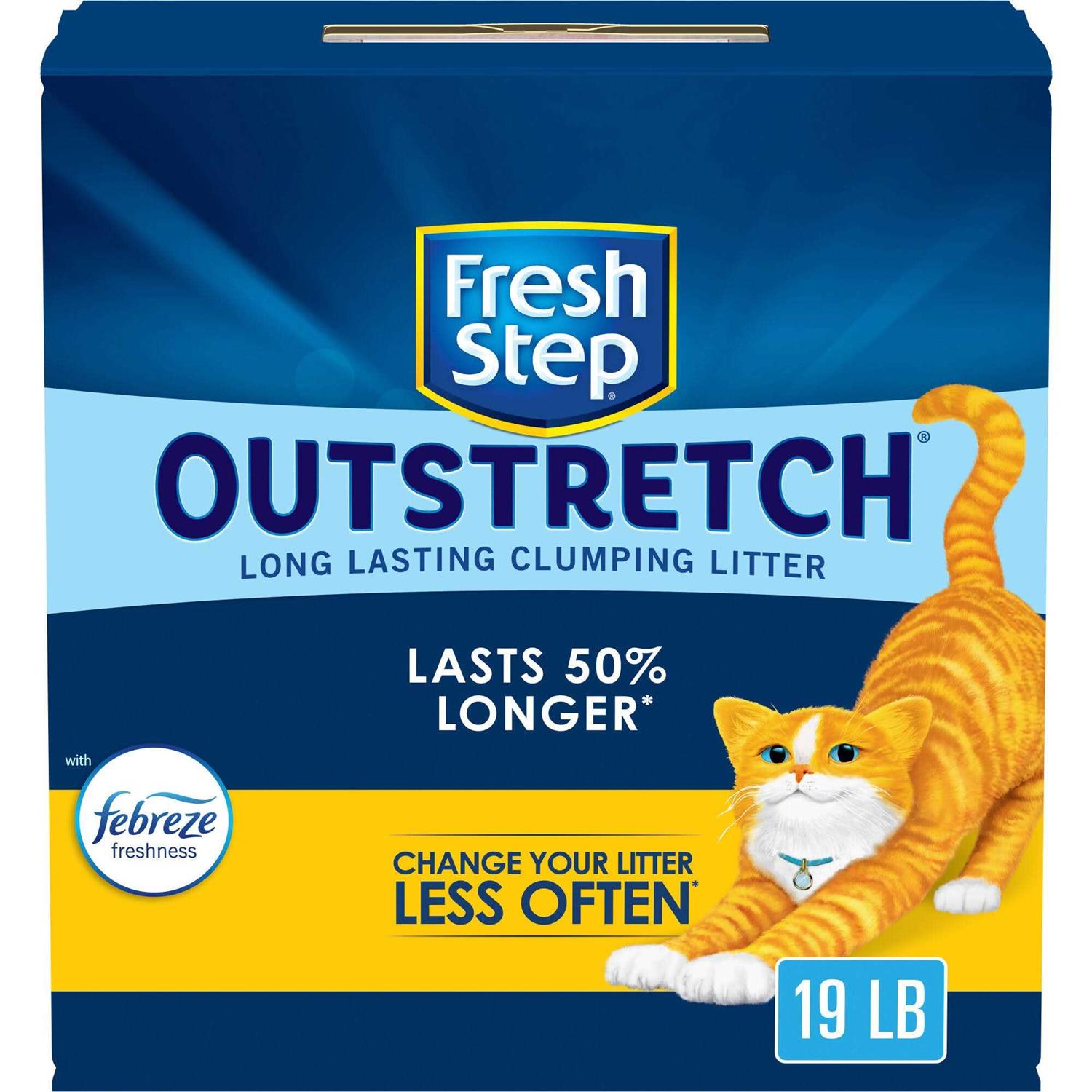 Fresh Step Outstretch Febreze Concentrated Clumping Litter - Healthber