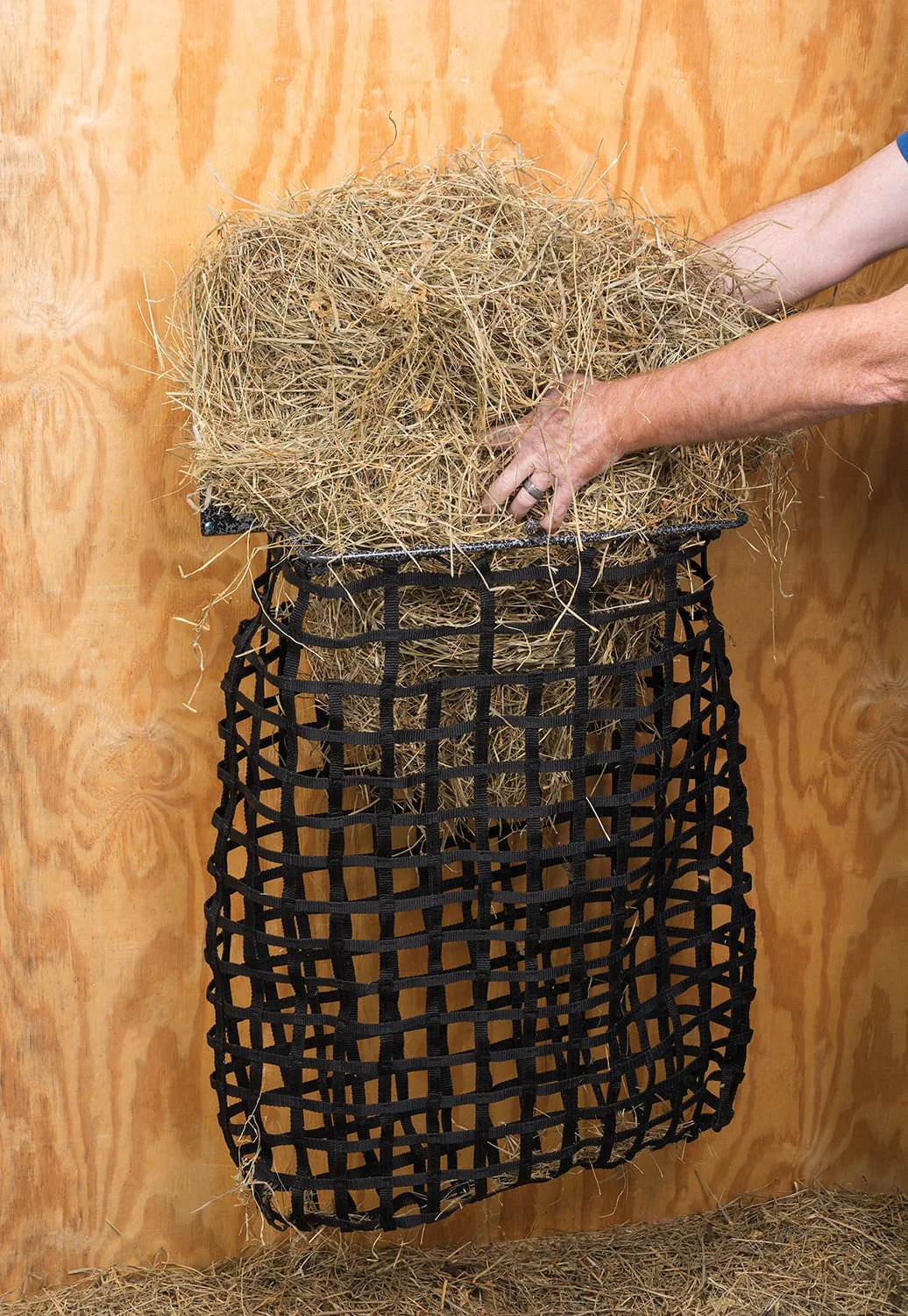 Hay Hoop Feeder for Horses with 1.5 inch Web Net - Healthber