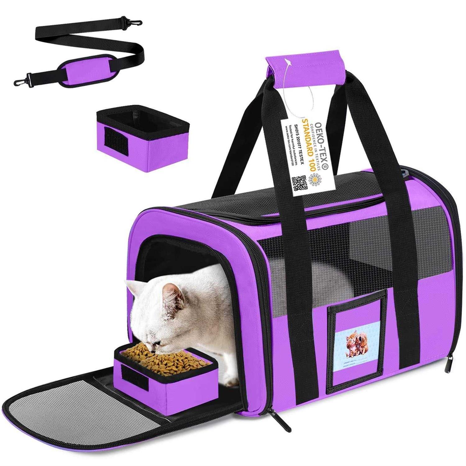 Seclato Cat Carrier Dog Pet Carrier Airline Approved for Cat - Healthber