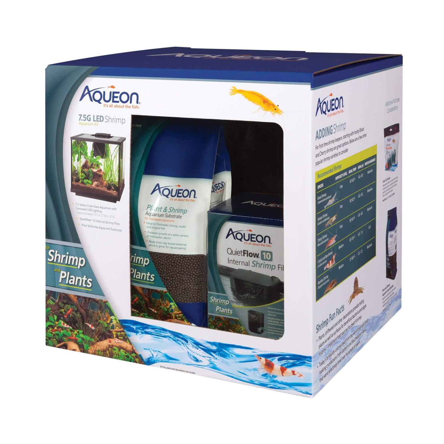 Aqueon 7.5 Gallon LED Shrimp Aquarium Kit - Healthber