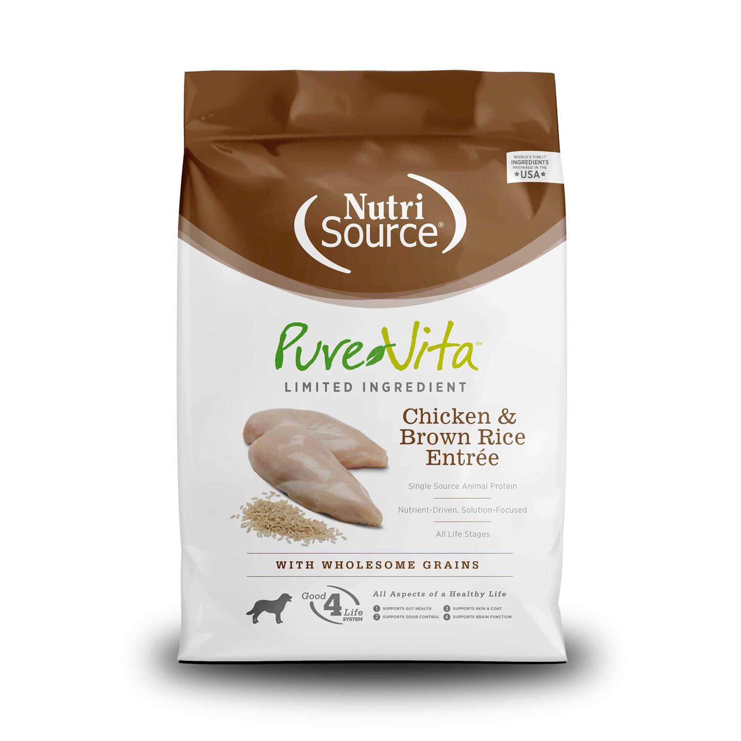 PureVita Chicken & Brown Rice Dry Dog Food - Healthber