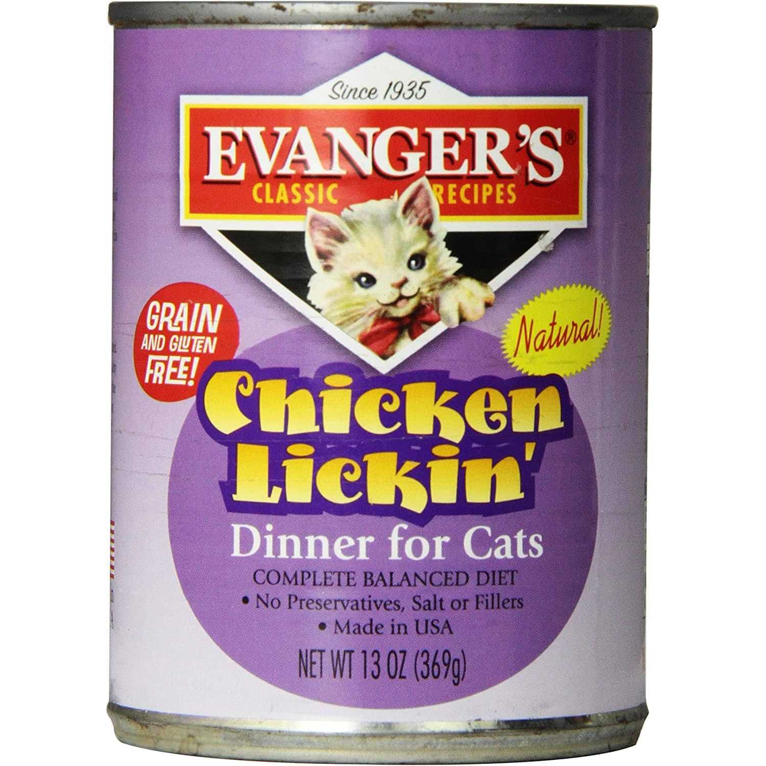 Evangers Chicken Lickin’ Dinner Canned Cat Food - Healthber