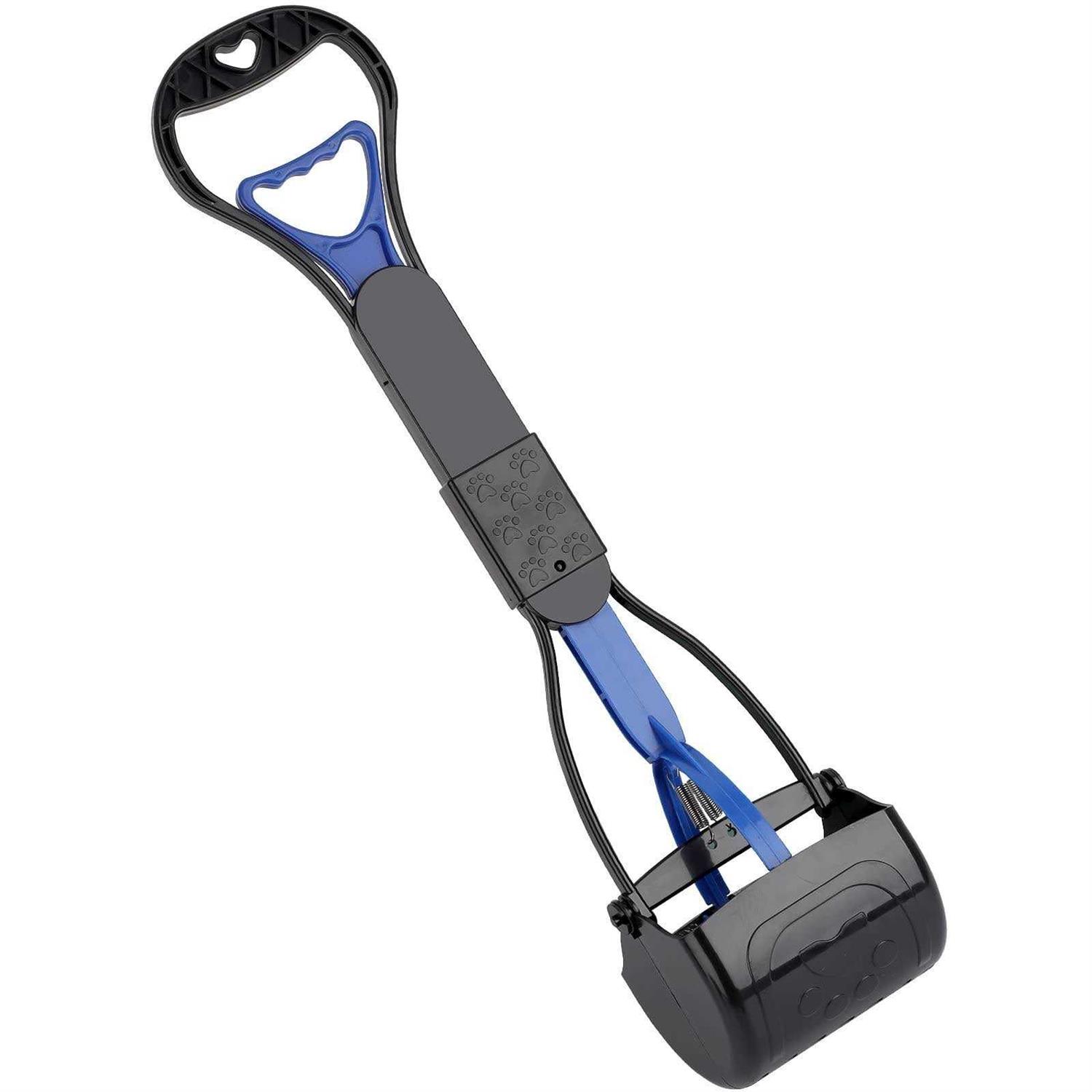 Sunkoon 28inch Non-Breakable Pooper Scooper for Dogs Long Handle Foldable Portable Dog Scooper with High Strength Durable Spring - Healthber