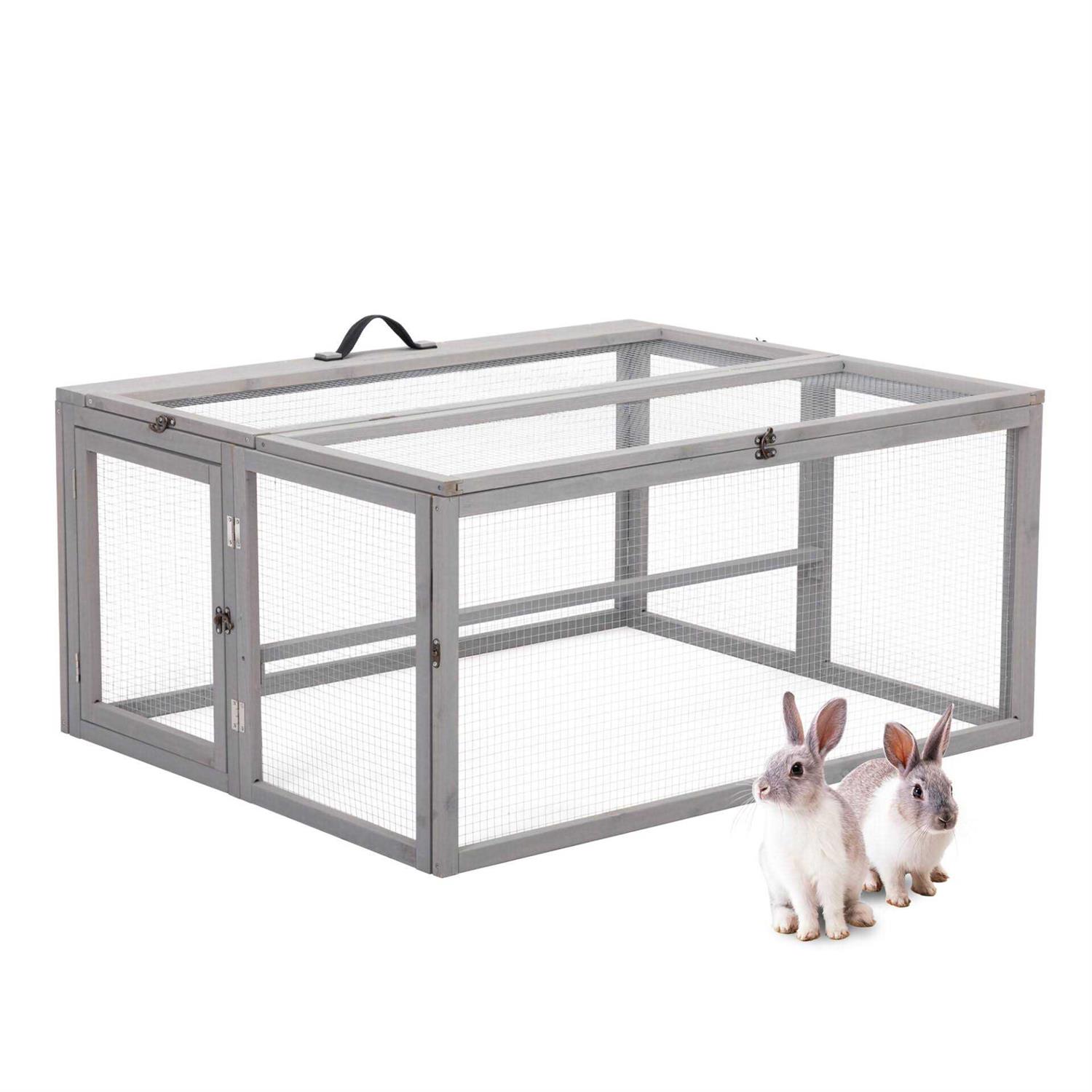 Coziwow Chicken Coop & Roosting Bar Small Pet Hutch - Healthber