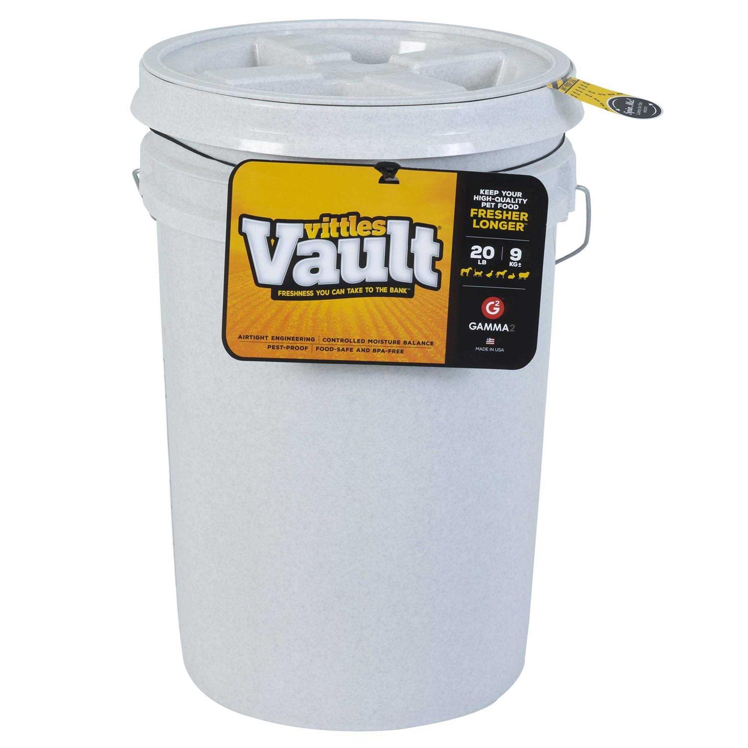 Gamma2 Vittles Vault Pet Food Storage, 20-lb - Healthber