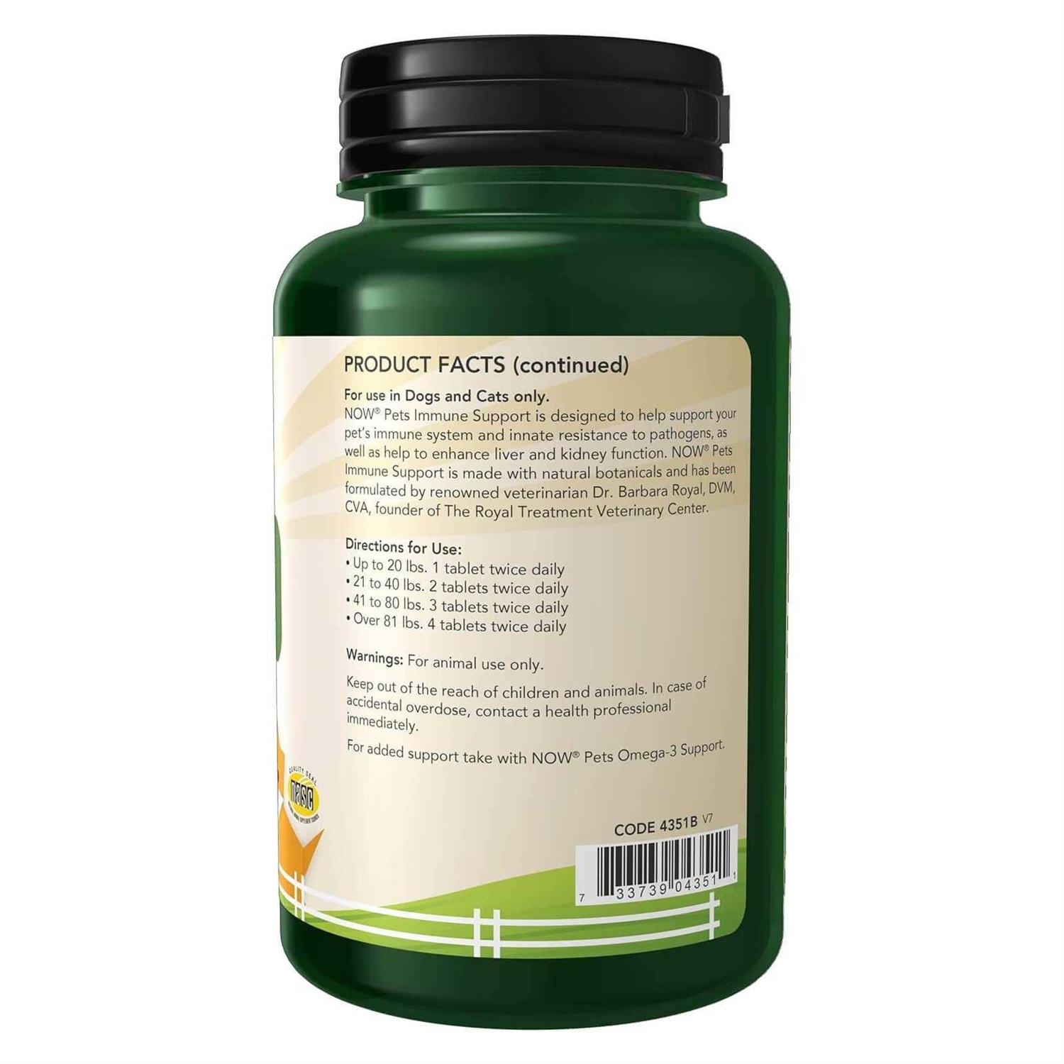 Now Pets Immune Support for Dogs-Cats - Healthber