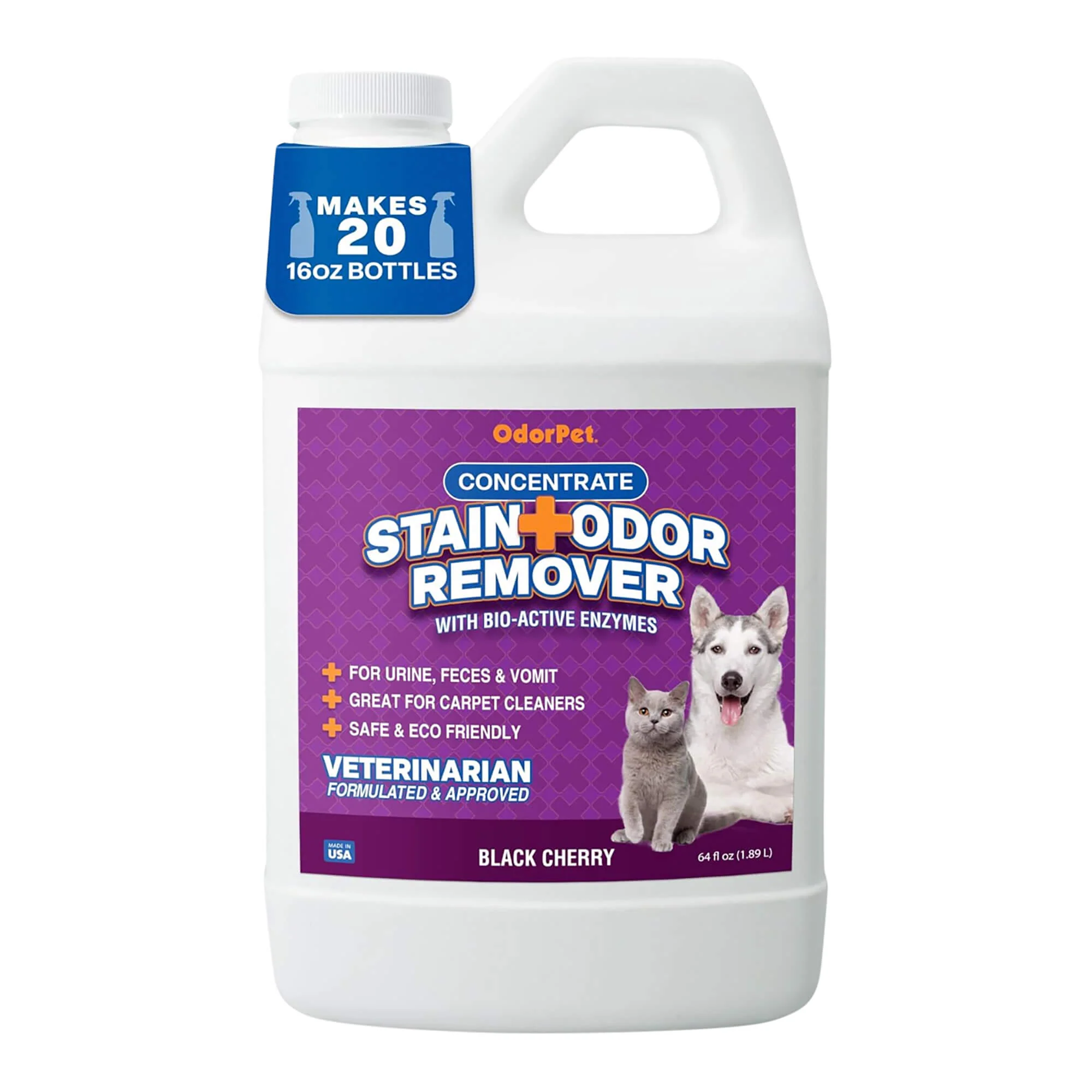 OdorPet Stain and Odor Remover Concentrate, ? Gallon - Healthber