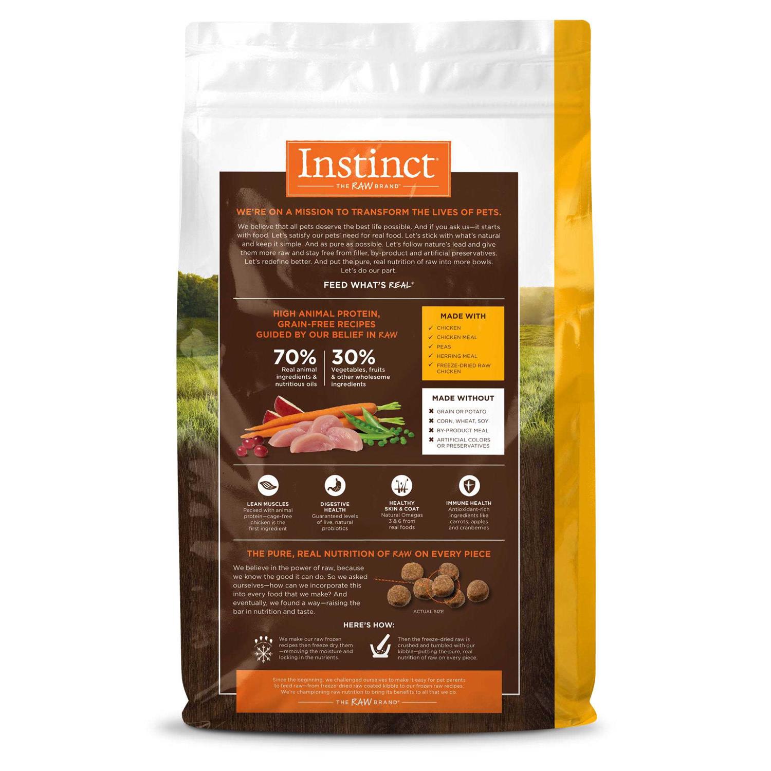 Instinct Original Grain-Free Real Chicken Recipe Dry Dog Food - Healthber