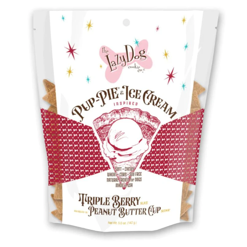 Pup-Pie & Ice Cream Inspired Slices Triple Berry w/Peanut Butter - Healthber