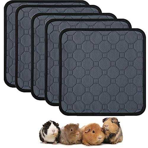 Guinea Pig Cage Liners Washable Guinea Pig Pee Pads, Waterproof Reusable & Anti Slip Guinea Pig Bedding Fast and Super Absorbent Pee Pad - Healthber