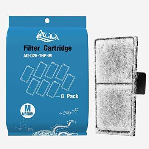 AQQA 8 Pack Aquarium Filter Cartridge Replacement Fish Tank Filter Cartridge Aquarium Internal Filter - Healthber