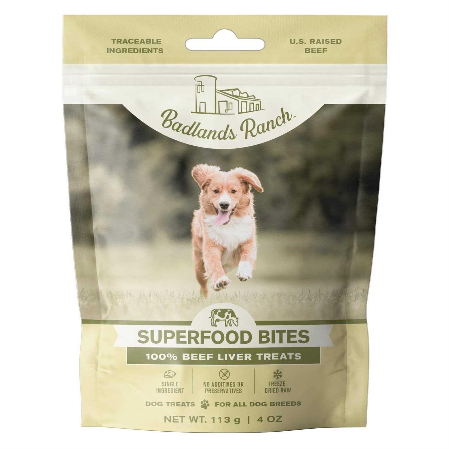 Badlands Ranch Superfood Bites Beef Liver Treats 4 oz - Healthber