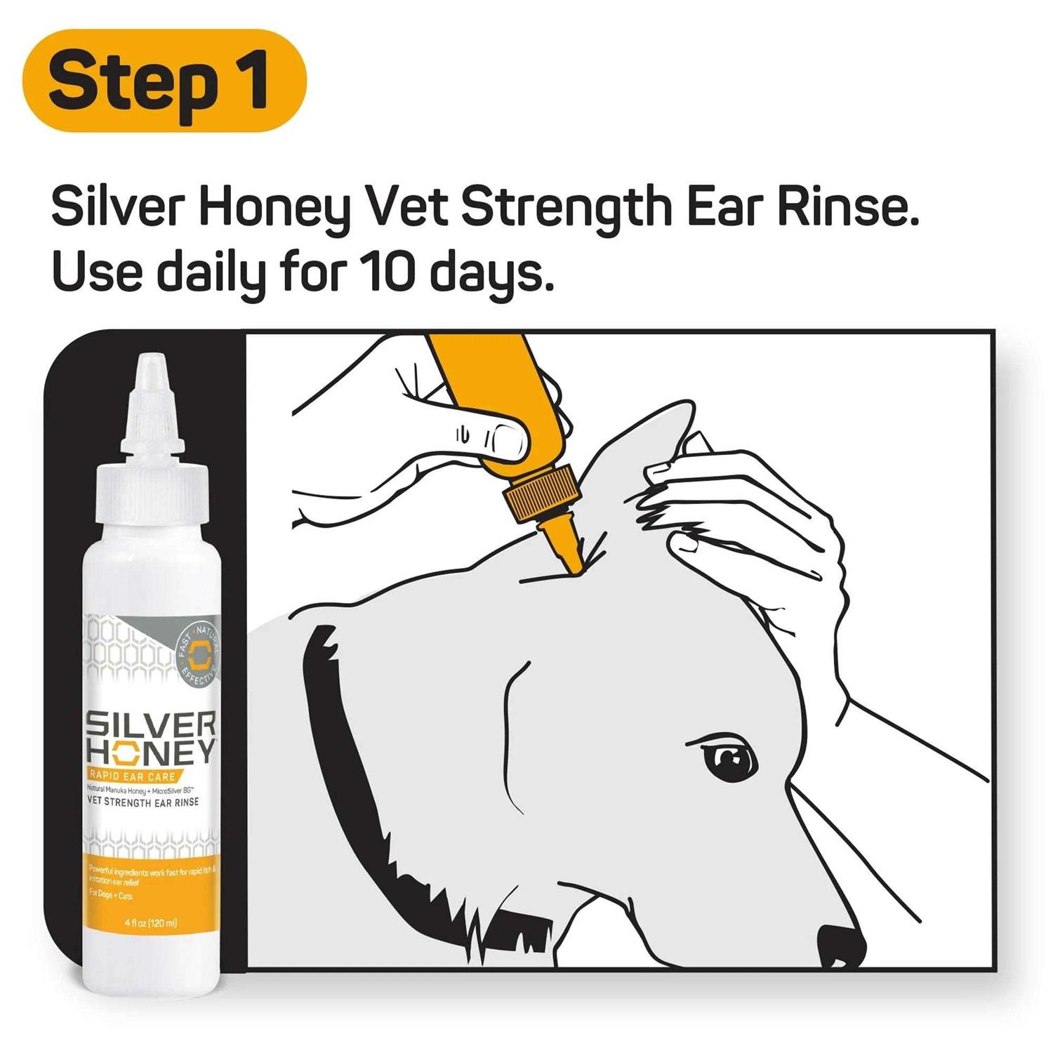 Silver Honey Rapid Ear Care Vet Strength Ear Treatment - Healthber
