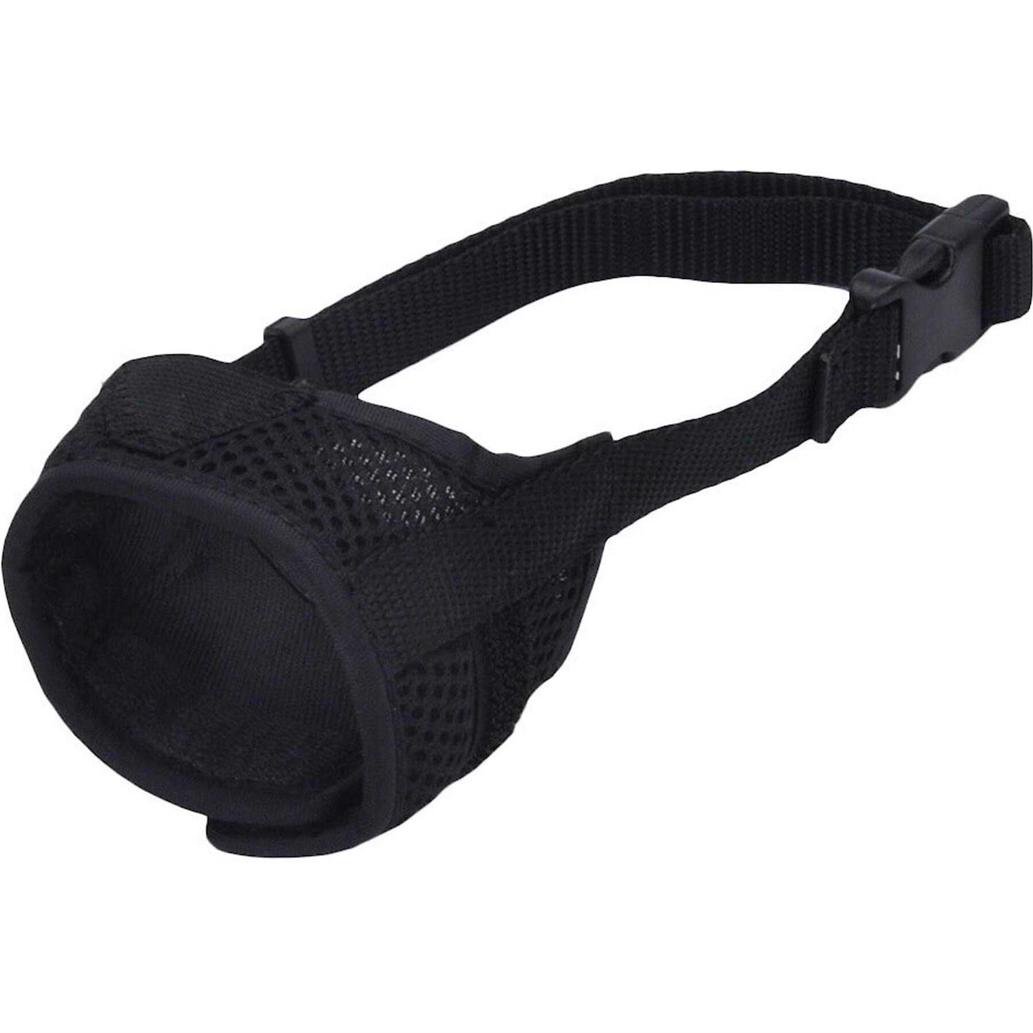 Coastal Pet Products Best Fit Adjustable Comfort Dog Muzzle-Black - Healthber