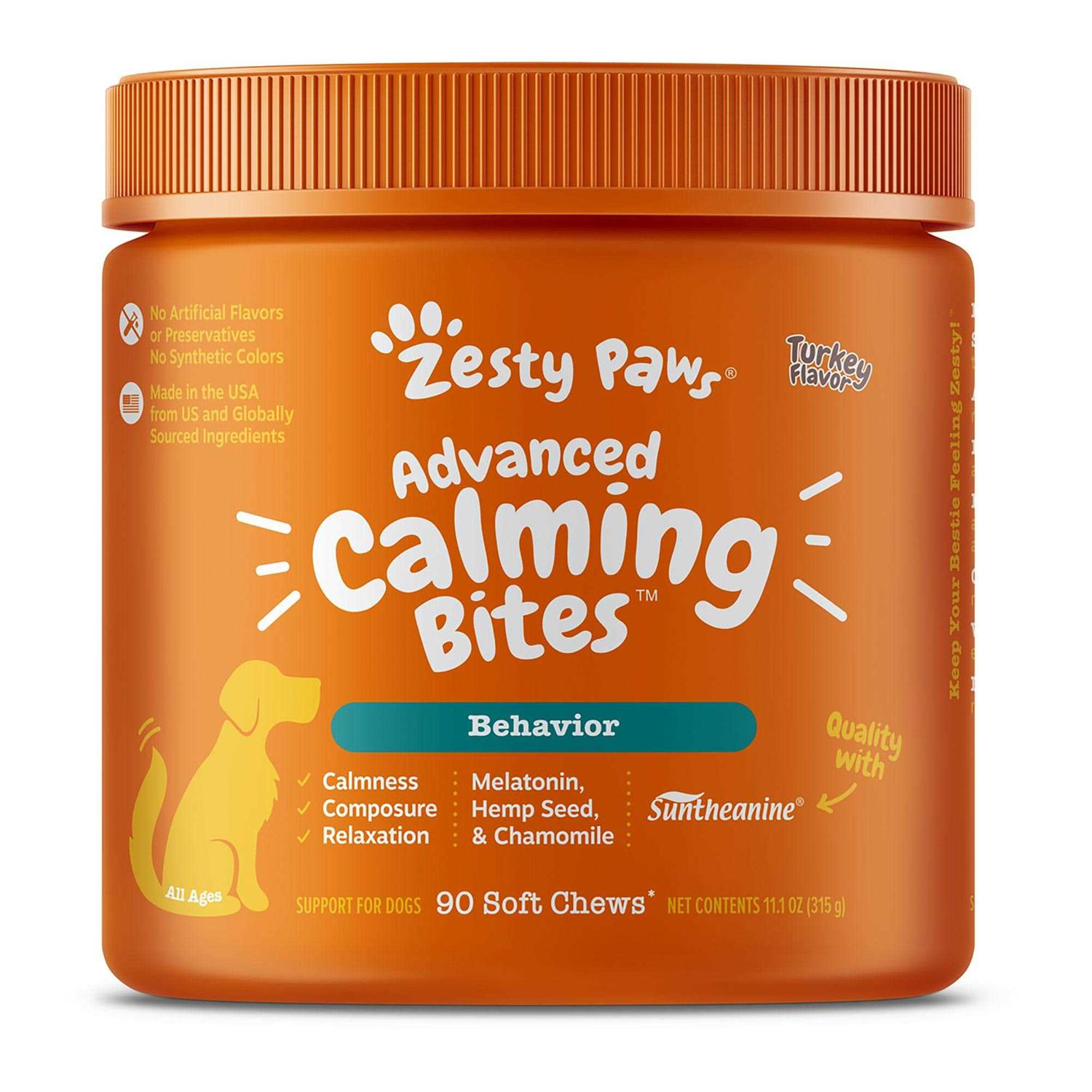 Zesty Paws Advanced Calming Bites - Healthber