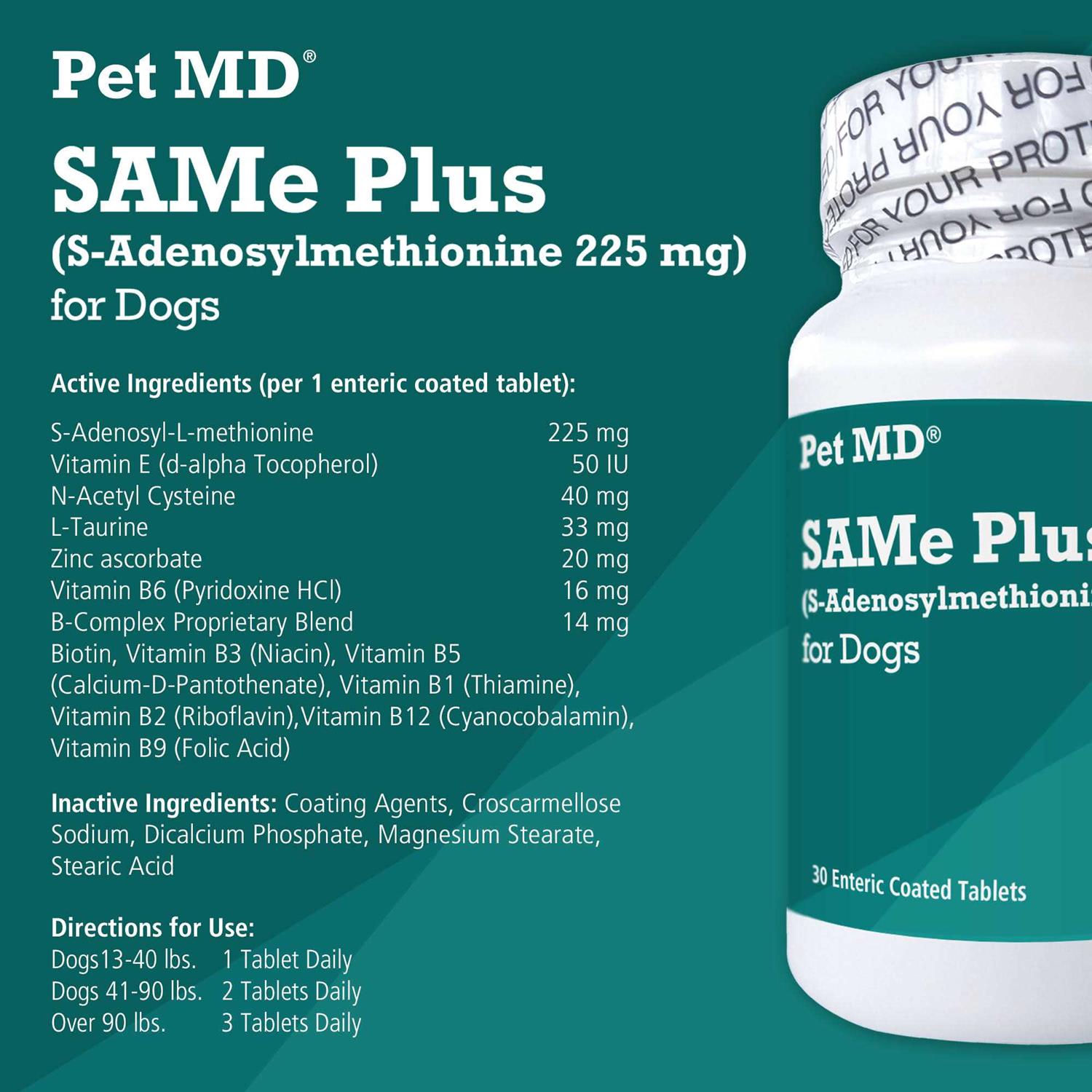 japhad Same Plus Supplement for Dogs 60 count - Healthber