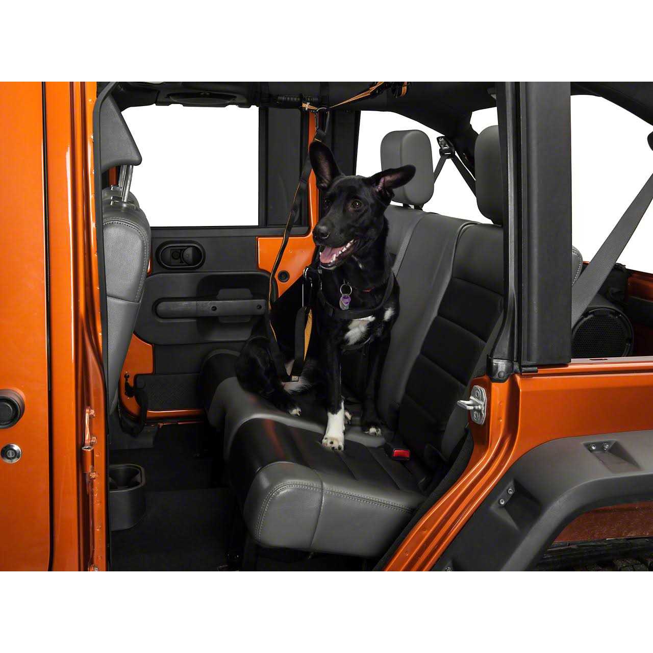 Jeep Pet Backseat Auto Zip Line with Leash Wrangler J102402 JK - Healthber